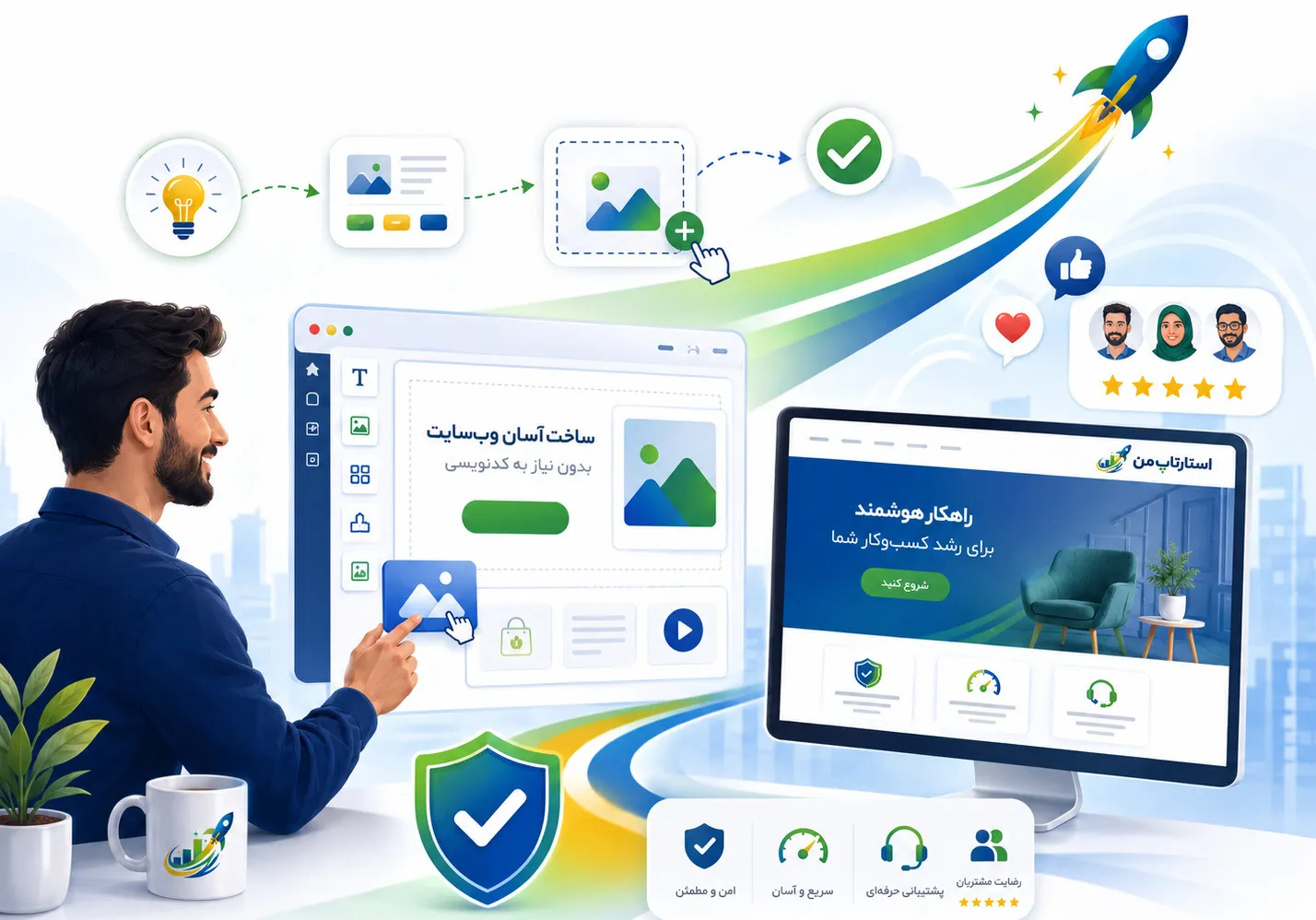 چگونه سایت باعث افزایش اعتماد مشتری می‌شود؟