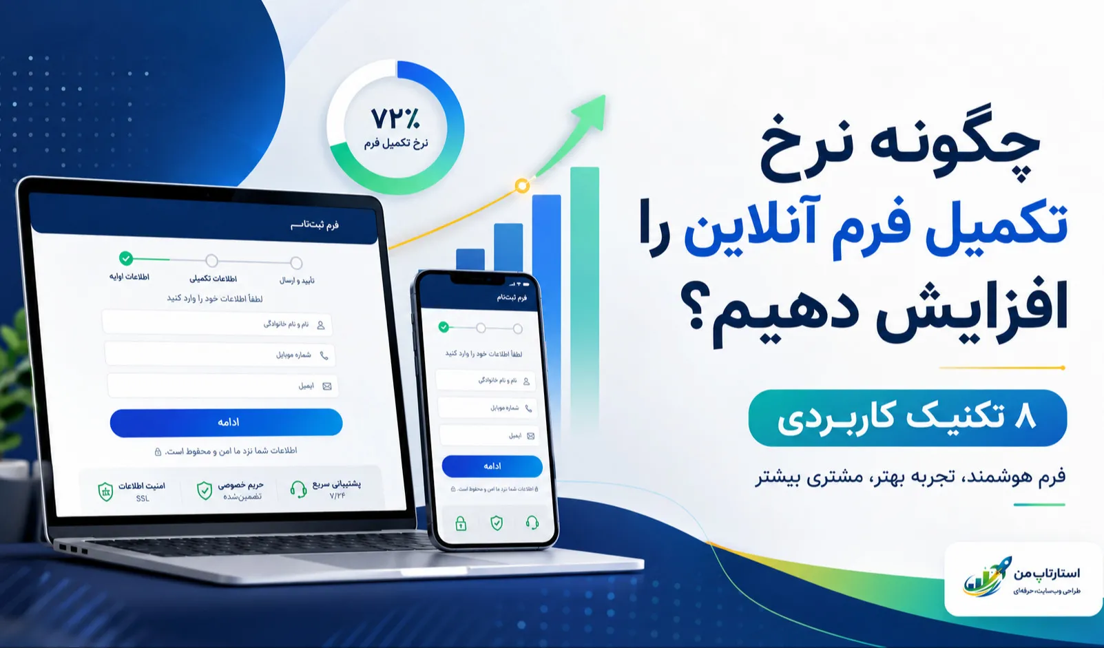 چگونه نرخ تکمیل فرم آنلاین را افزایش دهیم؟ ۸ تکنیک کاربردی