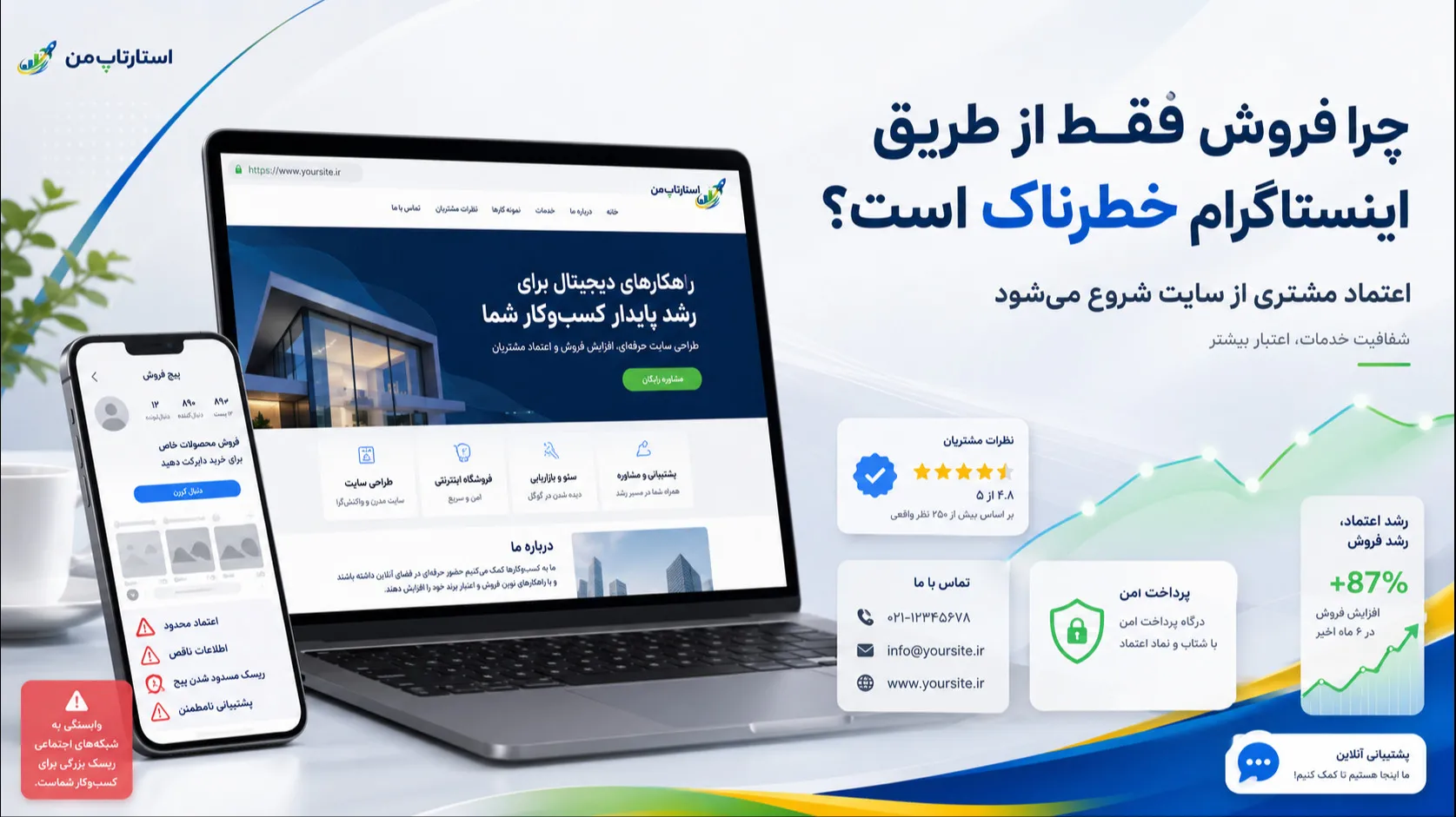 چرا فروش فقط از طریق اینستاگرام برای کسب‌وکارها خطرناک است؟