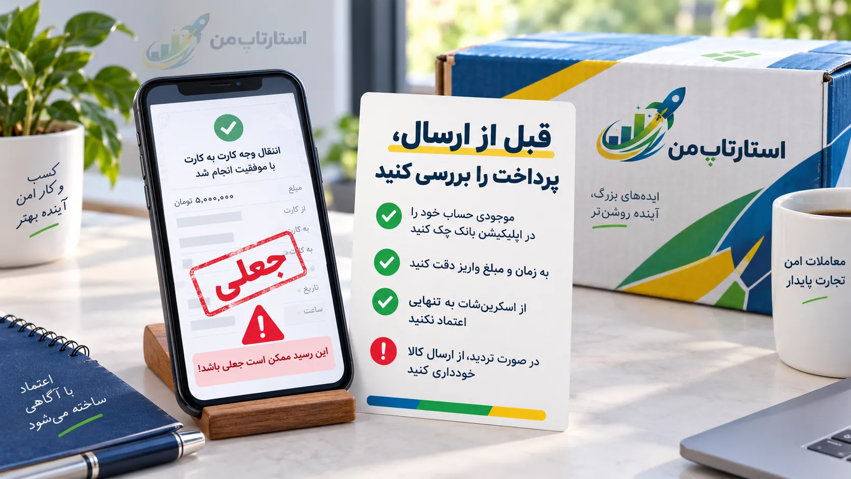 نحوه ثبت وضعیت پرداخت قبل از آماده&zwnj;سازی و ارسال کالا